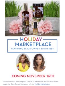 Seagram’s Escapes Holiday Marketplace